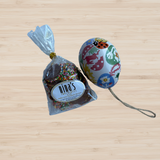 Easter Egg Bauble filled with Tiny Fairy Buttons 40g