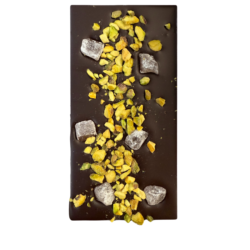 Dark Chocolate Turkish and Pistachio Bar 100g