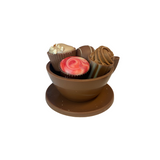 Tea Cup and Saucer with Belgian Chocolates 100g