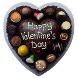 Heart with Message and Belgian Chocolates 280g