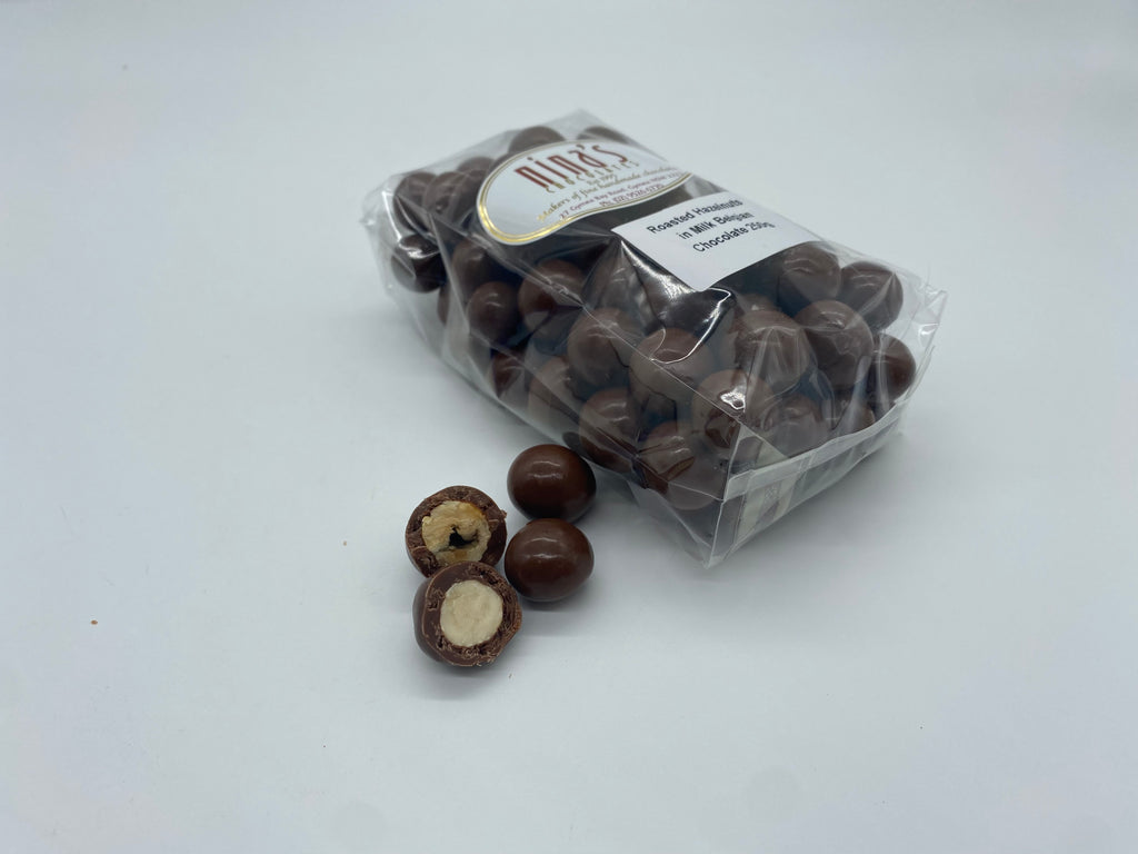 Roasted Hazelnuts in Milk Belgian Chocolate 250g